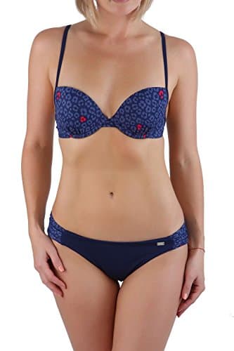 Emporio Armani Push-Up Bikini Set 2 Piece Padded Underwire Leopard Inspired Swimsuit S