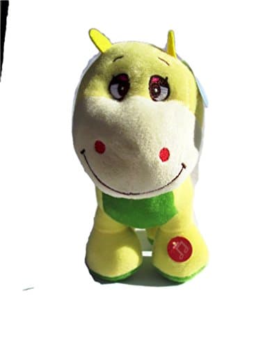 Singing 10" Yellow Dinosaur ABC Musical Plush Plays A-B-C's Plush Toy