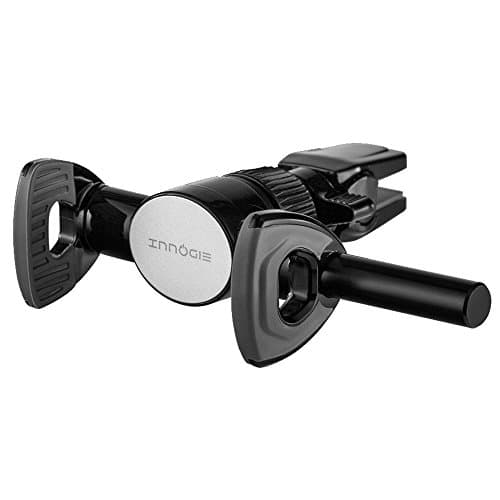 Innogie iD Series One Push Set Car Phone Mount, Universal Air Vent Cell Phone Holder, Car Accessories for iPhone 7 Plus 6s Plus SE Andorid and other Smartphones-Retail Black