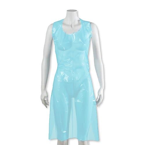 1000 Disposable Plastic Aprons On A Roll (5x200) (Blue)