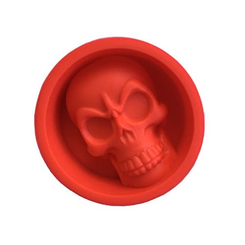 HONGLIDA Halloween Skull Silicone Muffin Cups, 5-Pack