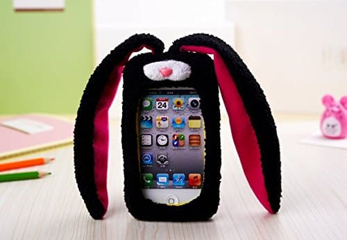3D Cute funny rabbit Cool Plush Toy Doll Cover Case For Smart Mobile Phones(Motorola Moto X XT1058)