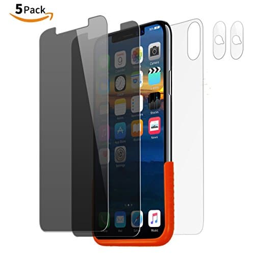 iPhone X Privacy Screen Protector[2Packs],Tempered glass privacy screen protector for Apple iPhone X/iphone 10