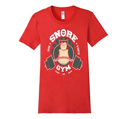 Women's Snore Gym Shirt Medium Red