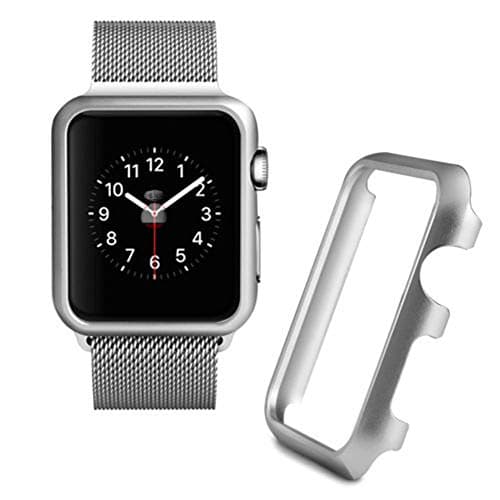 BabiQ for Apple Watch Series 1/2/3 Screen Protector, Aluminum Case Protective Frame Bumper Case Sport Case
