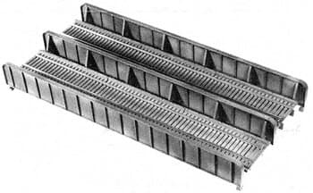 Central Valley - 72' Double Track Plate Girder Bridge - Kit -- 10 x 4-3/4" (25.5 x 9.5cm) - HO