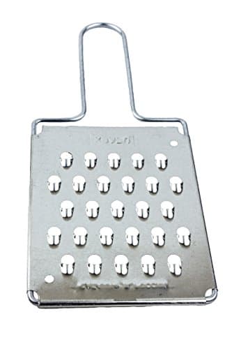 Flat Grater for Kitchen - Stainless Steel - for Soft Cheese, Root Vegetables, Eggs, Cucumber, Zucchini, Fruits – Razor-Sharp Blades - Comfortable Handle
