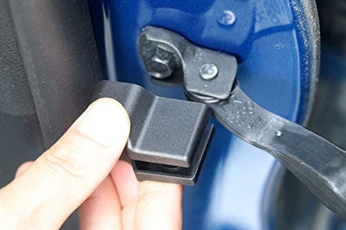 For Mustang F150 2015 2016 2017 2018 ABS Door Lock Hook Cover Gap Limitation Restruction Protect Trim Black Cover