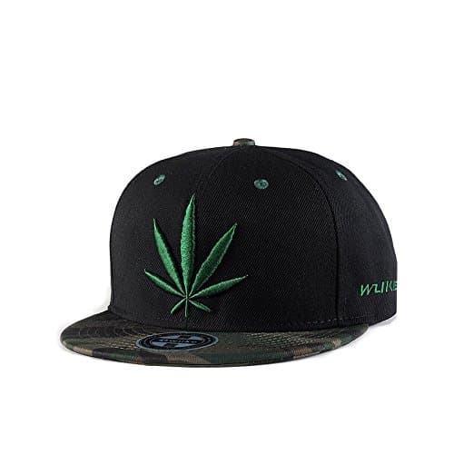 Hanpeng Plain Snapback Hats Unisex Adjustable Hip Hop Flat Brim Baseball Cap