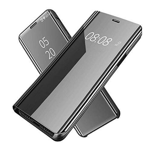 LULLABY® Clear View Electroplate Mirror Protective Leather with Glass Flip Cover for Vivo Y95