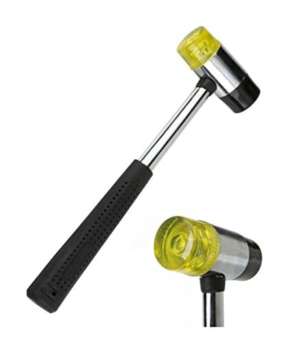 12oz Soft Mallet - Double-Faced 35mm, Great for Electrician, Gunsmith or Glazier, Strikes Without Damaging, TuffMan Tools