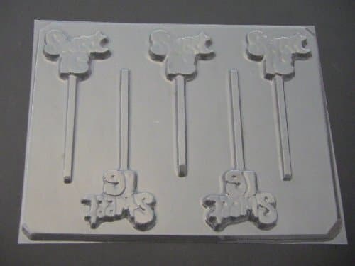 Sweet 16 Chocolate Candy Lollipop Mold