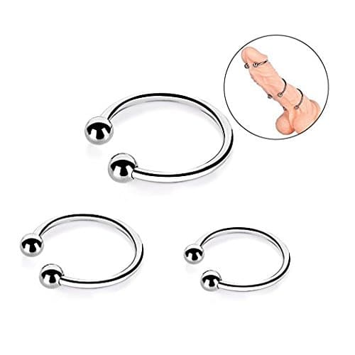 BBT Ring stainless steel lower body ring enhances men's functional toys, 3 pieces