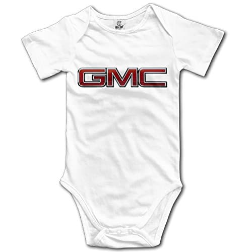 GUC GMC Logo Toddler Bodysuit Romper White 6 M