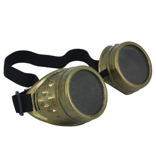 Cyber Goggles Steampunk Welding Goth Cosplay Vintage Goggles Rustic Bronze