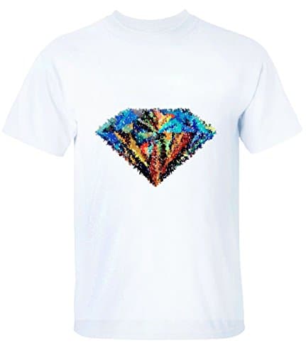Kayyy diamond Tees For Man L white