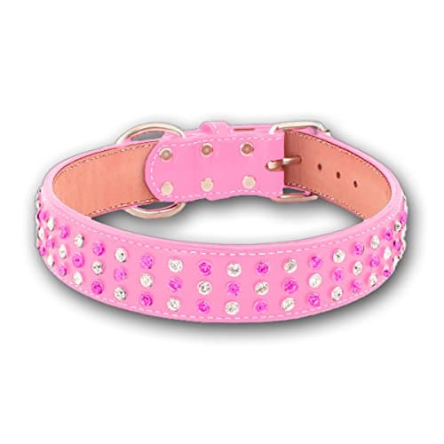 Auburn Leathercraft Maxwell &amp; Madison 3-ROW Collar 1-1/2" x 32" PINK