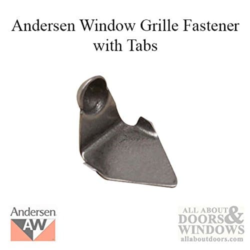 Metal Grid /Grille Fastener, Andersen Old Style with Tabs