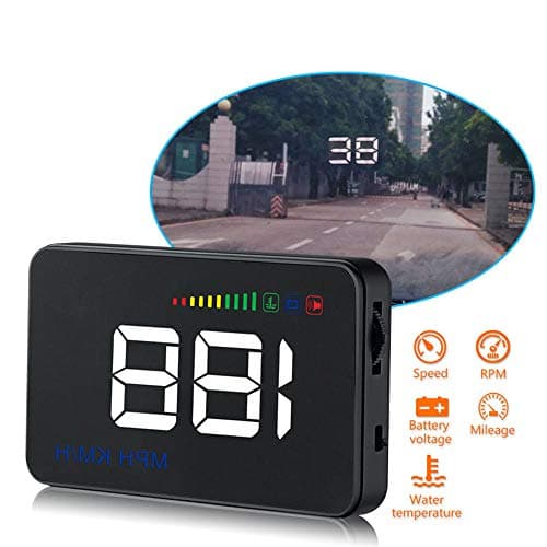 Car Universal HUD Head Up Display OBD II Overspeed Alarm Water Temperature Alarm,Water Temperature,Voltage