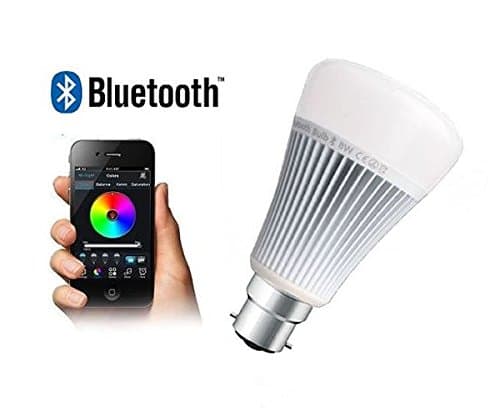 LED Logic Bluetooth 4.0 Smartphone Controlled LED Light Bulb with Full Colour Remote Control - RGB WW/CW - B22 Bayonet Base [Energy Class A+]