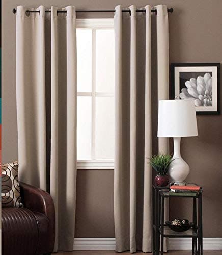 Kurtains2fly Polyester Both Sided Room Darkening Blackout Curtains 2 Panels_Door- 4.5 x 7 ft