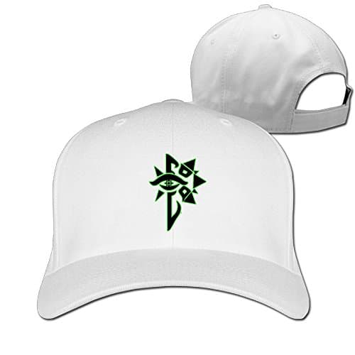 Enlightened Eyes Unisex Adjustable Baseball Hat &amp; Cap White