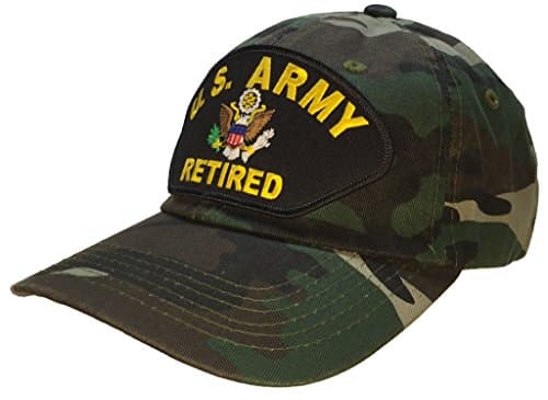 U.S. Army Retired Hat Ball Cap 100% COTTON CAMO