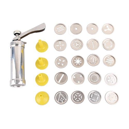 Gacube Polymer Clay Sugarcraft Extruder Craft Gun Tool Kit Set + 20 Discs + 4 Nozzles