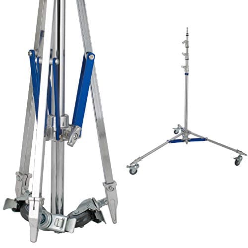 Baby Triple Riser with Casters Adjustable Light Stand Heavy Duty Photo Studio