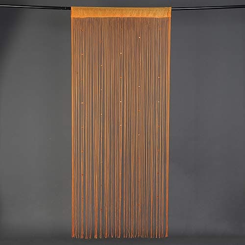 Holrea 200cm x 100cm Decorative Beaded String Curtain Room Divider Window Fly Screen Sparkly Door Window Rhinestone Beads Tassel Screen Panel Beaded String Curtain Orange