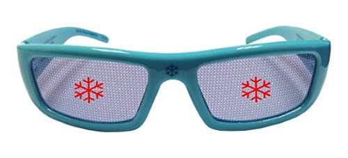 Plastic 3D Christmas Glasses- Snowflakes will appear before your eyes! Perfect party favors for any holiday celebration! Fun for all ages!