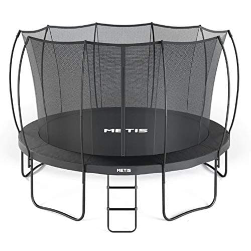 METIS Backyard Trampolines – 8ft, 10ft, 12ft, 14ft,15ft | Trampoline with Enclosure Net & Padded Springs | Trampoline for Kids | Weatherproof Kids Trampoline