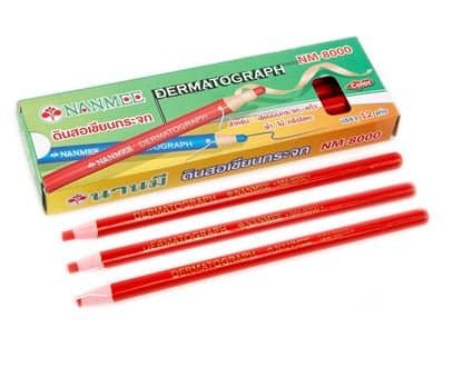 Nanmee Dermatograph 12 Red Pencils/box