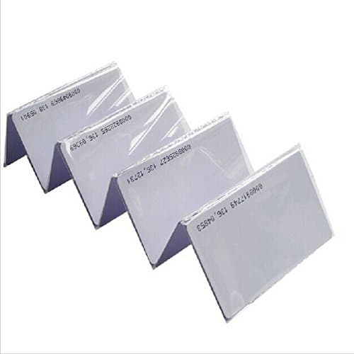 20 X 125khz White RFID PVC Cards - Read Only
