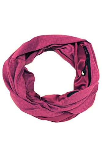 Pocketed Infinity Scarf by Sholdit: Dot Collection (Dot Magenta)