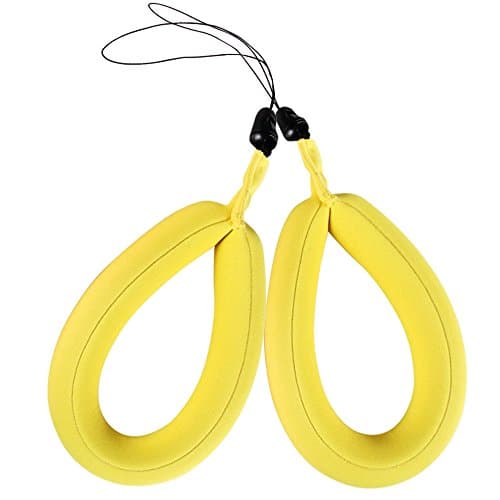 Waterproof Camera Float Strap, Pack of 2, Floating Wrist Strap for Underwater Cameras, Waterproof Cameras, Marine Binoculars, Camcorders, Nikon, Canon, Sony and Phones (Yellow)