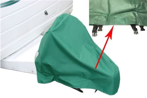 Wing Mirrors World Fendt Saphir Fixed Bed 550 TFK 2007 Caravan Towing Hitch Cover Green Breathable