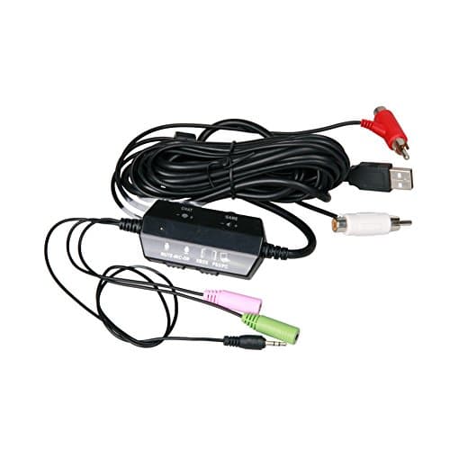 GearBizz "BOX" Universal Gaming Conversion Kit Compatible with Most Headphones Transforming to Gaming Headsets Compatible with Xbox 360, PS4, PS 3, and PC/MAC Game and Chat Volume Control