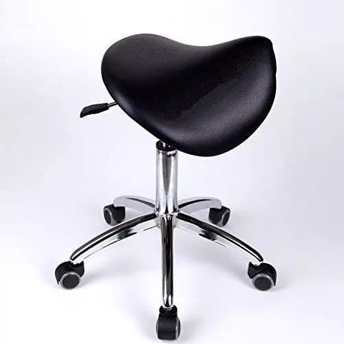 Hot Dental Dentist's Mobile Office Chair Doctor's Stools Saddle Style PU Leather