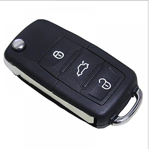 Junbuoom Buttons Remote Control Car Accessories Uncut Key Case New Replacement Shell Fob for VW Golf Passat Polo Bora