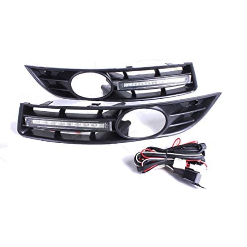 Oneuda Car LED Light LED DRL Daytime Running Light with Grill Surround for VW Passat B6 2006 2007 2008 2009 2010 2011 Waterproof