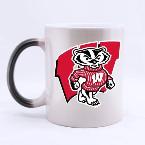 LaHuo Wisconsin Badgers Logo Custom Design Morphing Mug Coffee Tea Cup 11 OZ