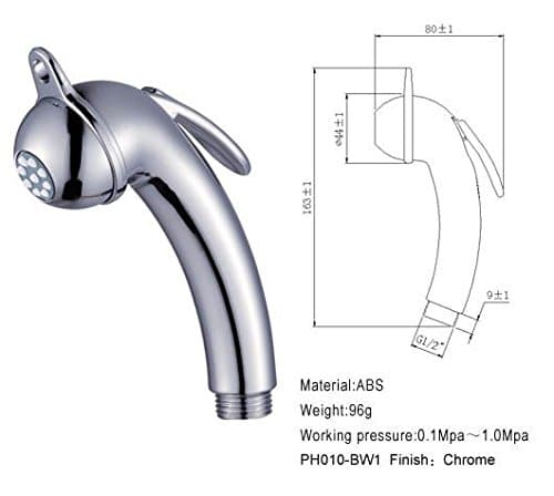 Hand Held Bidet sprayer Shattaf Cloth Diaper Spraye