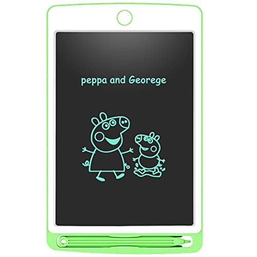 LCD Writing Tablet, Aukor 8.5" Electronic Writing Drawing Doodle Board for Kids & Adults [Upgraded Bright Bold Line] Handwriting Paper Drawing Tablet [Lock Function] for Home, School and Office, Green