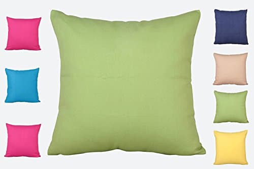 HomeChain Coach Solid Color Home Funny Cushion Pillowcase Cavas Cover,2-Piece Green
