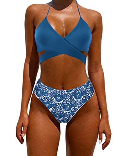 MOOSKINI Womens Padded Push-up Bikini Set Bathing Suits Two Pieces Swimsuit