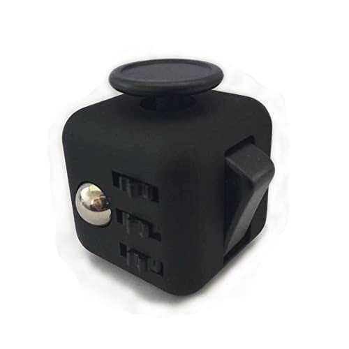 Cattle Fidget Cube Relieves Stress And Anxiety for Children and Adults (Black, 9)