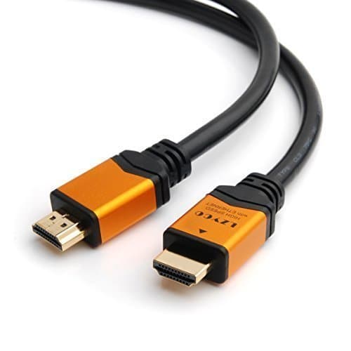 LZYCO 20FT-Pro Series HDMI Cable High-Speed Supports 4K, Ethernet, 3D and Audio Return,CL3 Certified for In-wall Installation, gold color [Newest Standard]