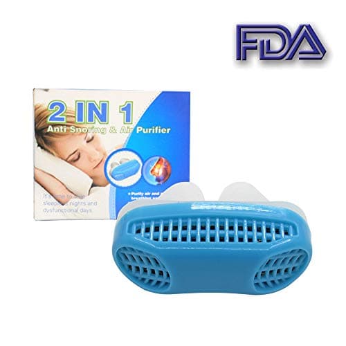 Nose Vents Solution for Comfortable Sleep - Anti Snoring Devices to Ease Breathing - Air Purifier Filter Stop Snore Nasal Dilators (Blue)