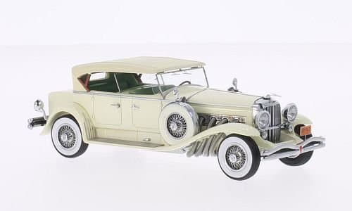 Duesenberg Model J Tourster Derham, light beige, 1930, Model Car, Ready-made, Neo 1:43